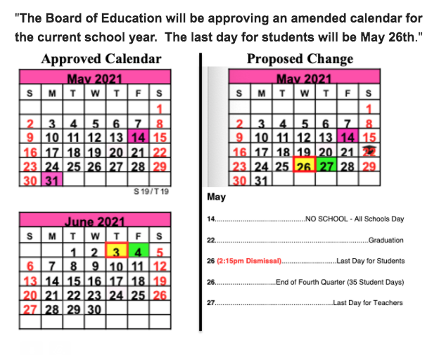 2020-21 Calendar Change
